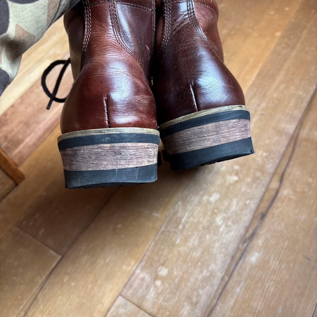 【極美品】スローウェアライオン×ジャックローズ　ワークブーツ　サイドジップ