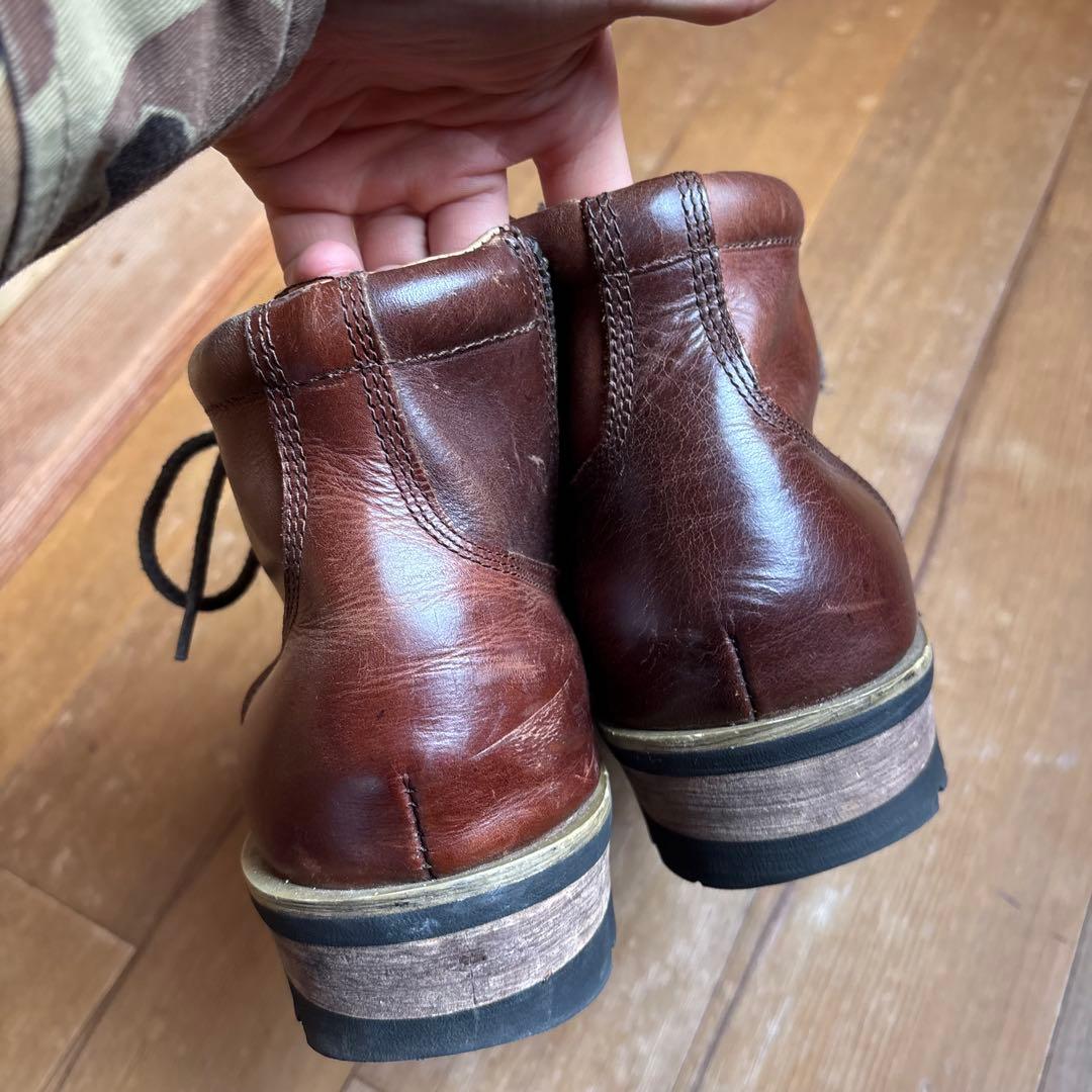 【極美品】スローウェアライオン×ジャックローズ　ワークブーツ　サイドジップ