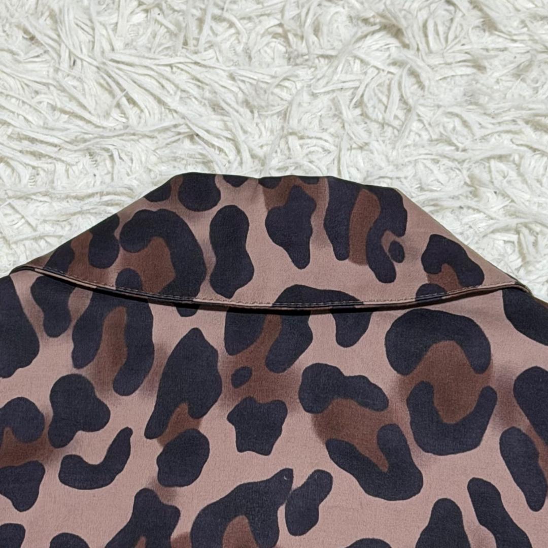 16063✨良品✨マッキントッシュ トレンチコート ロゴボタン レオパード柄