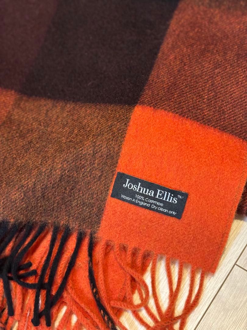 【ユニセックス】JoshuaEllis 大判ストールマフラー　カシミヤ100
