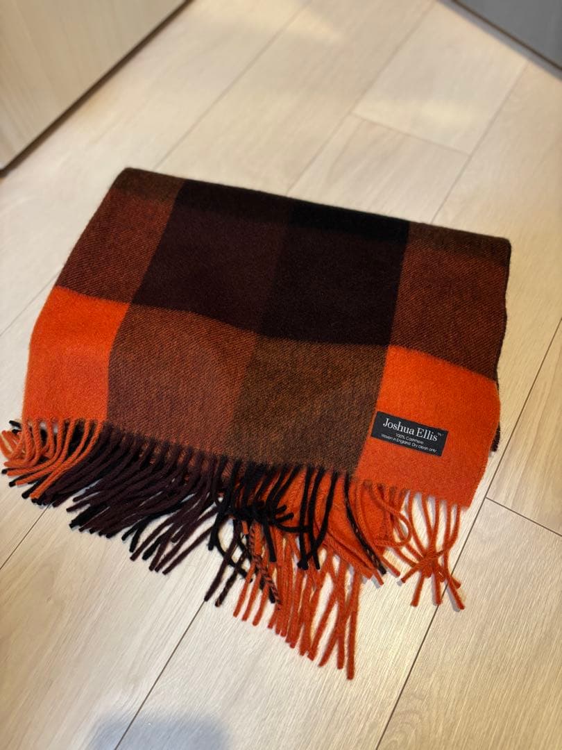 【ユニセックス】JoshuaEllis 大判ストールマフラー　カシミヤ100