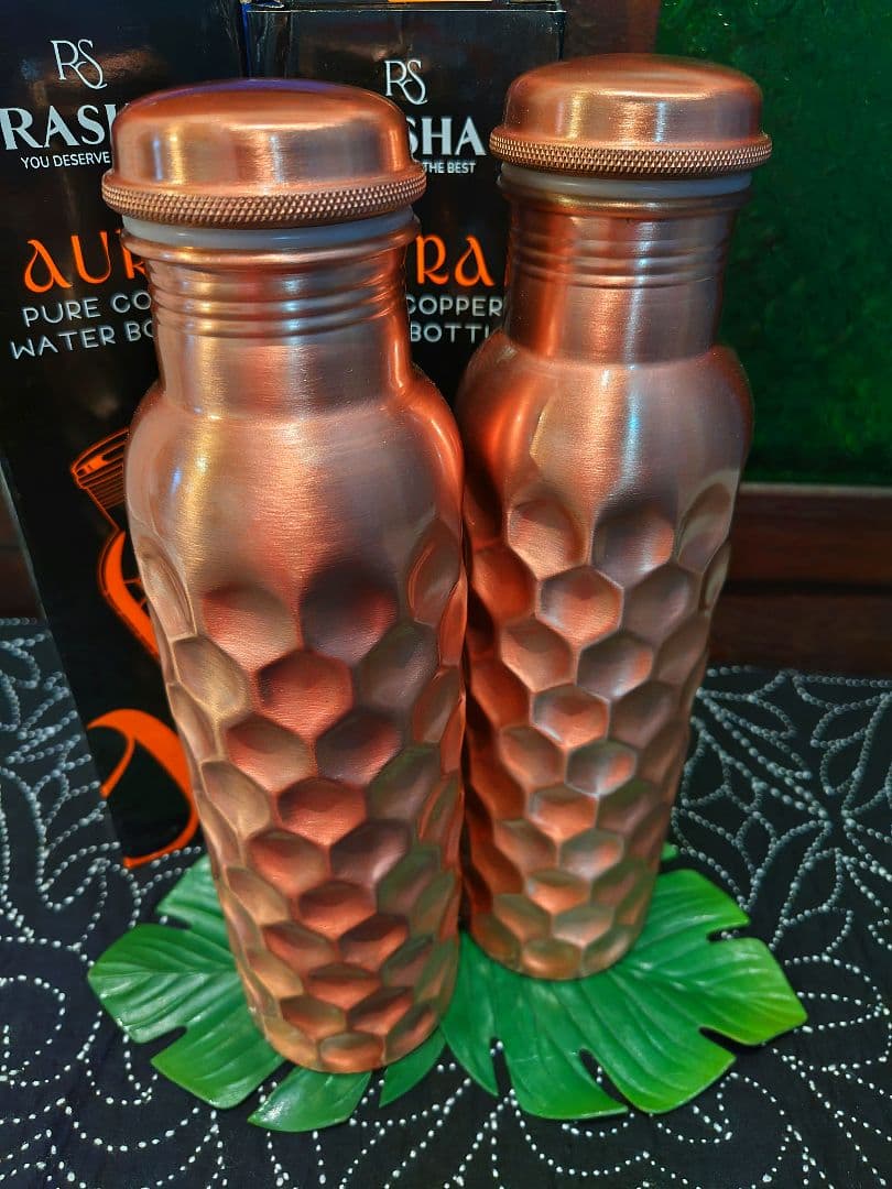 Nページです♦１２８♦両面純銅 約９５０ml ウォーターボトル×２本セット