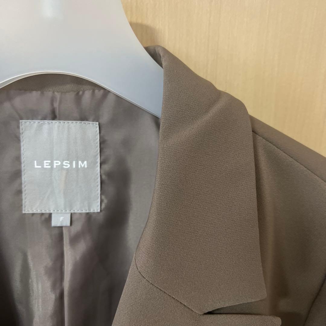 LEPSIM Wクロスストレッチダブルジャケット/ワイドパンツ