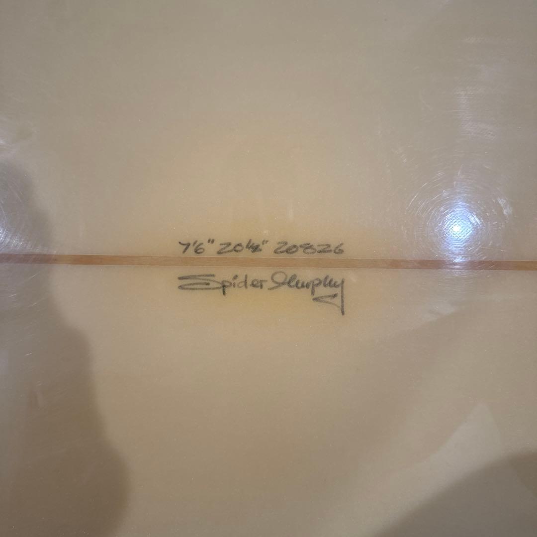 中古7’6 Spiderミッドレングス ファンボード