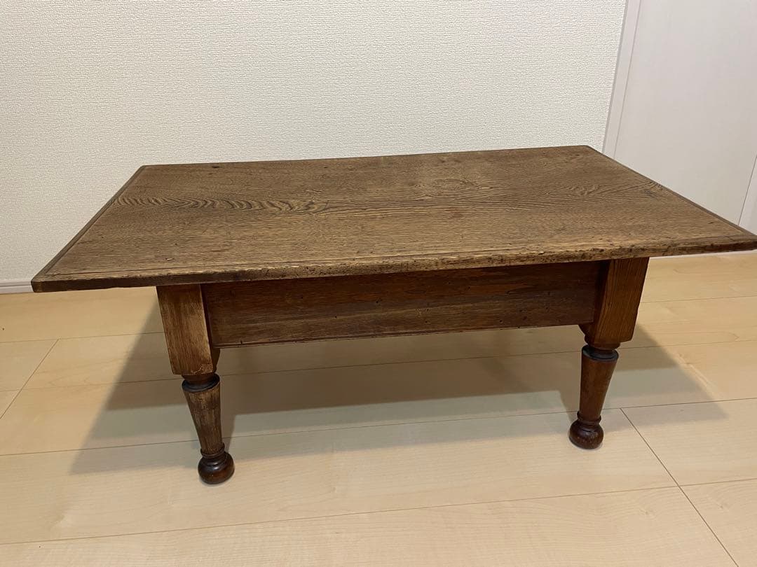 ろくろ脚 アンティーク ちゃぶ台 文机