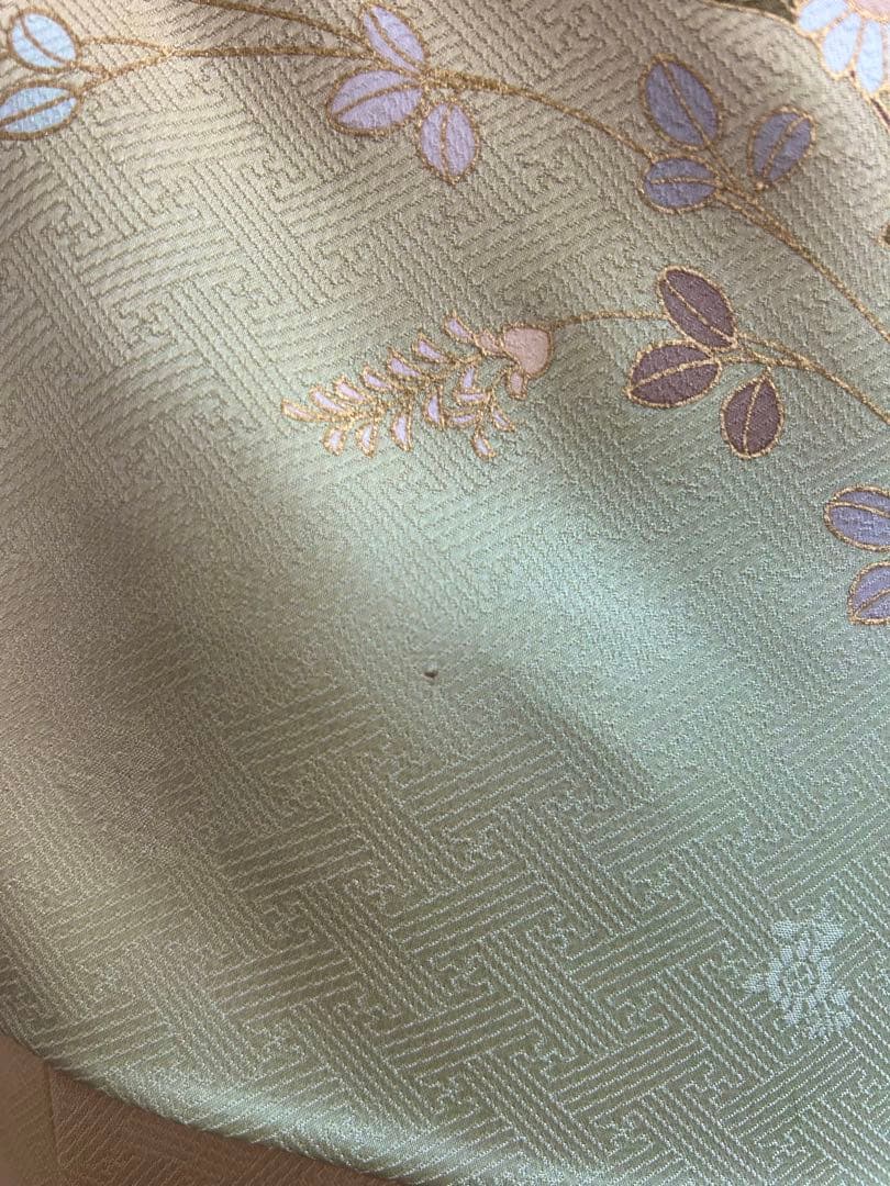 yan　裄丈長め　鈴乃屋誂製　ガード加工済み　正絹訪問着　フルセット4点