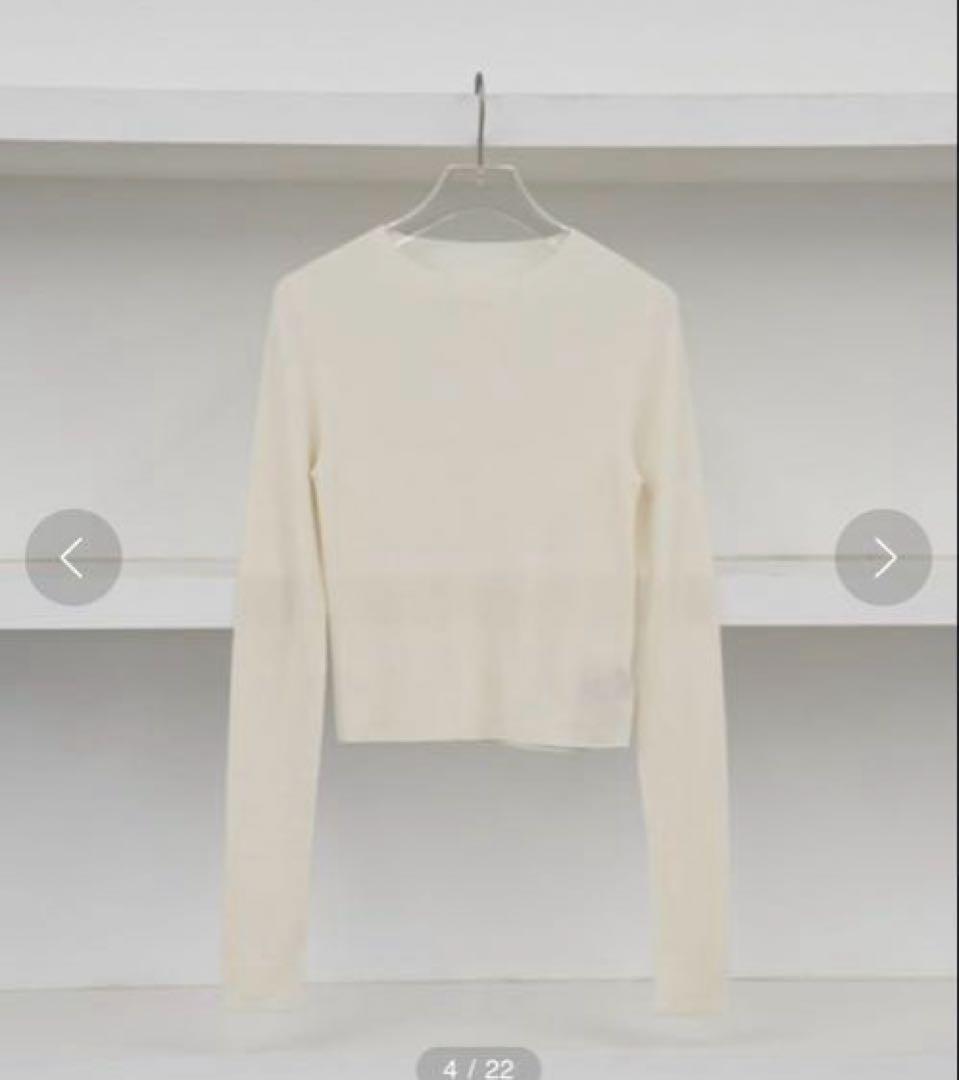 TODAYFUL Compact Smooth Knit アイボリー