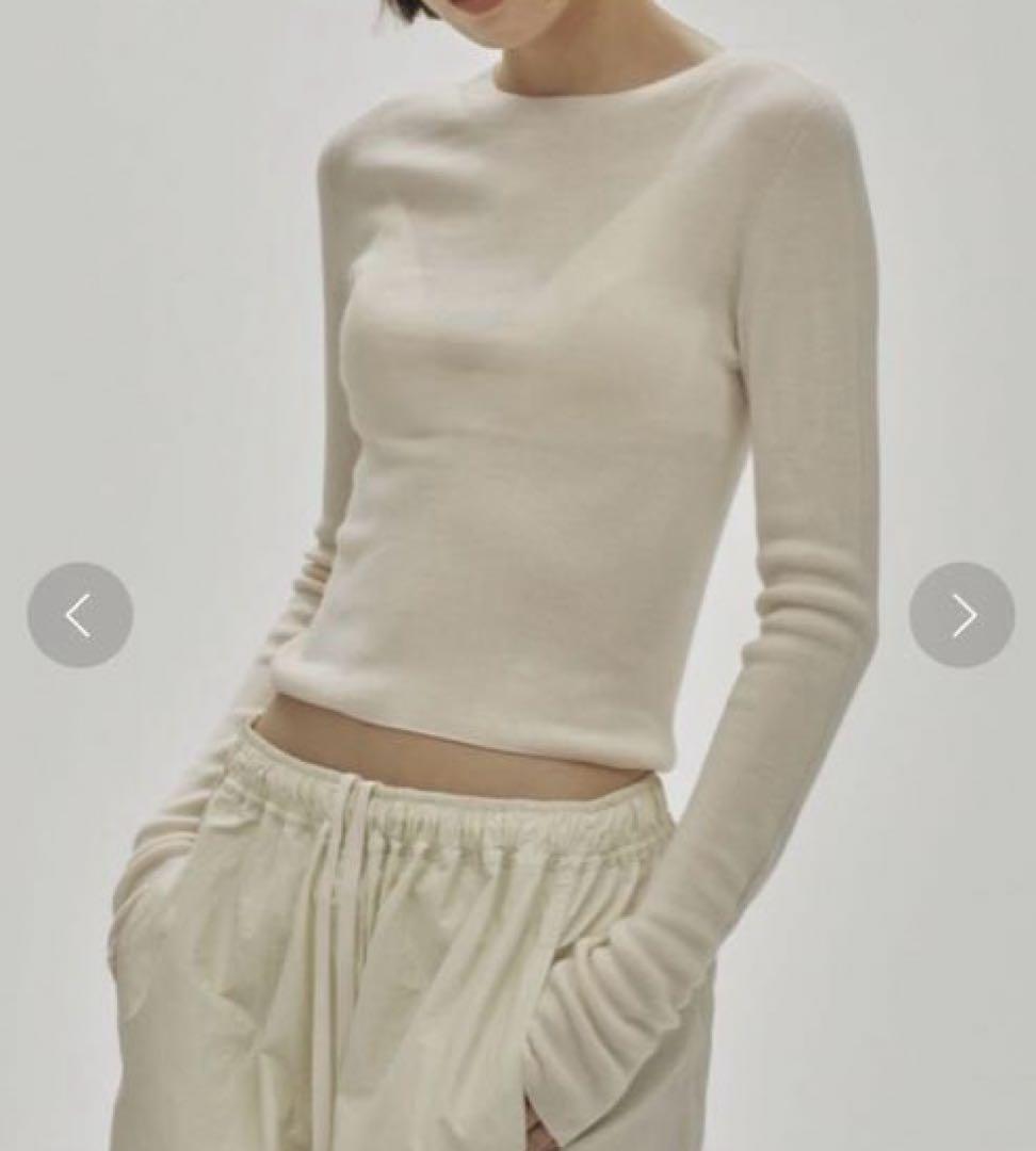 TODAYFUL Compact Smooth Knit アイボリー