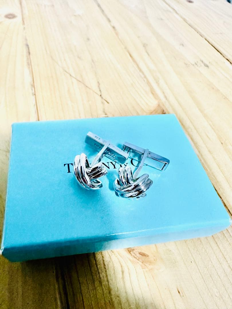 Tiffany カフリンクス　ティファニー　シグネチャー　シルバー