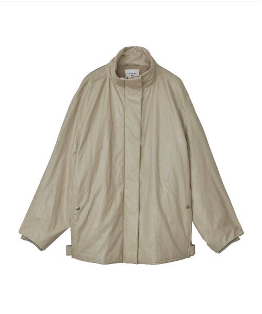 ジャケット・アウター ameri PASTING LIKE FAKE LEATHERJACKET