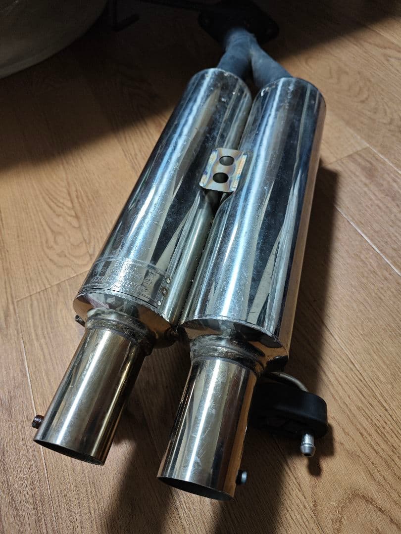 ギャランフォルティス　社外マフラー　CY4A 　エキゾースト　ワンオフ加工品