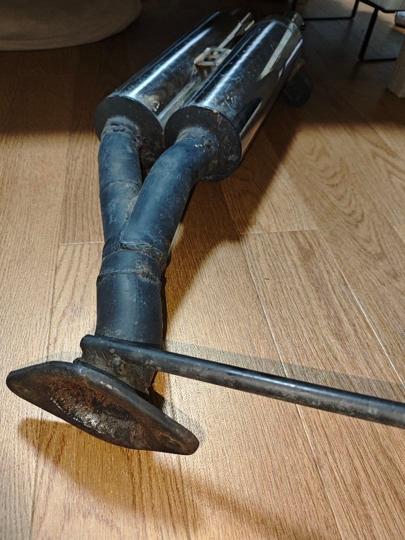 ギャランフォルティス　社外マフラー　CY4A 　エキゾースト　ワンオフ加工品