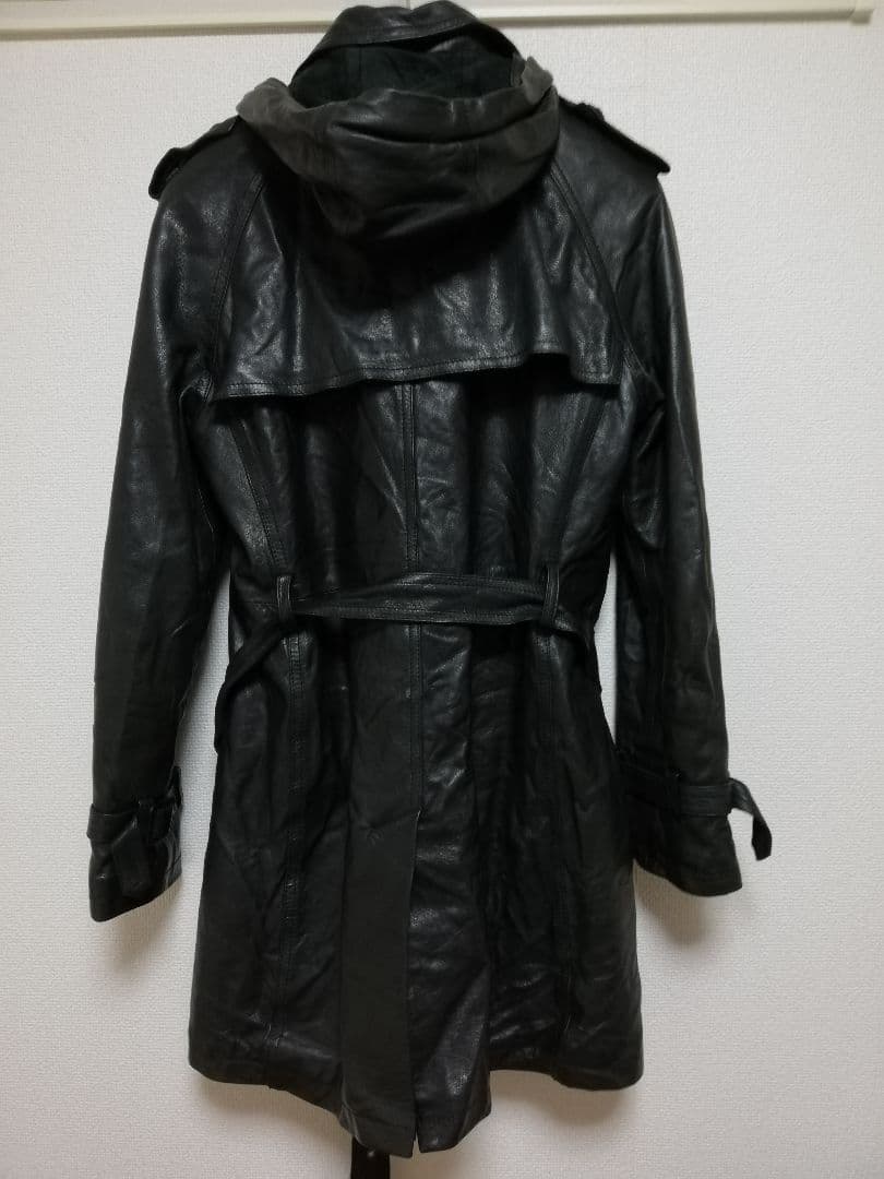 Boy band of outsiders レザートレンチコート