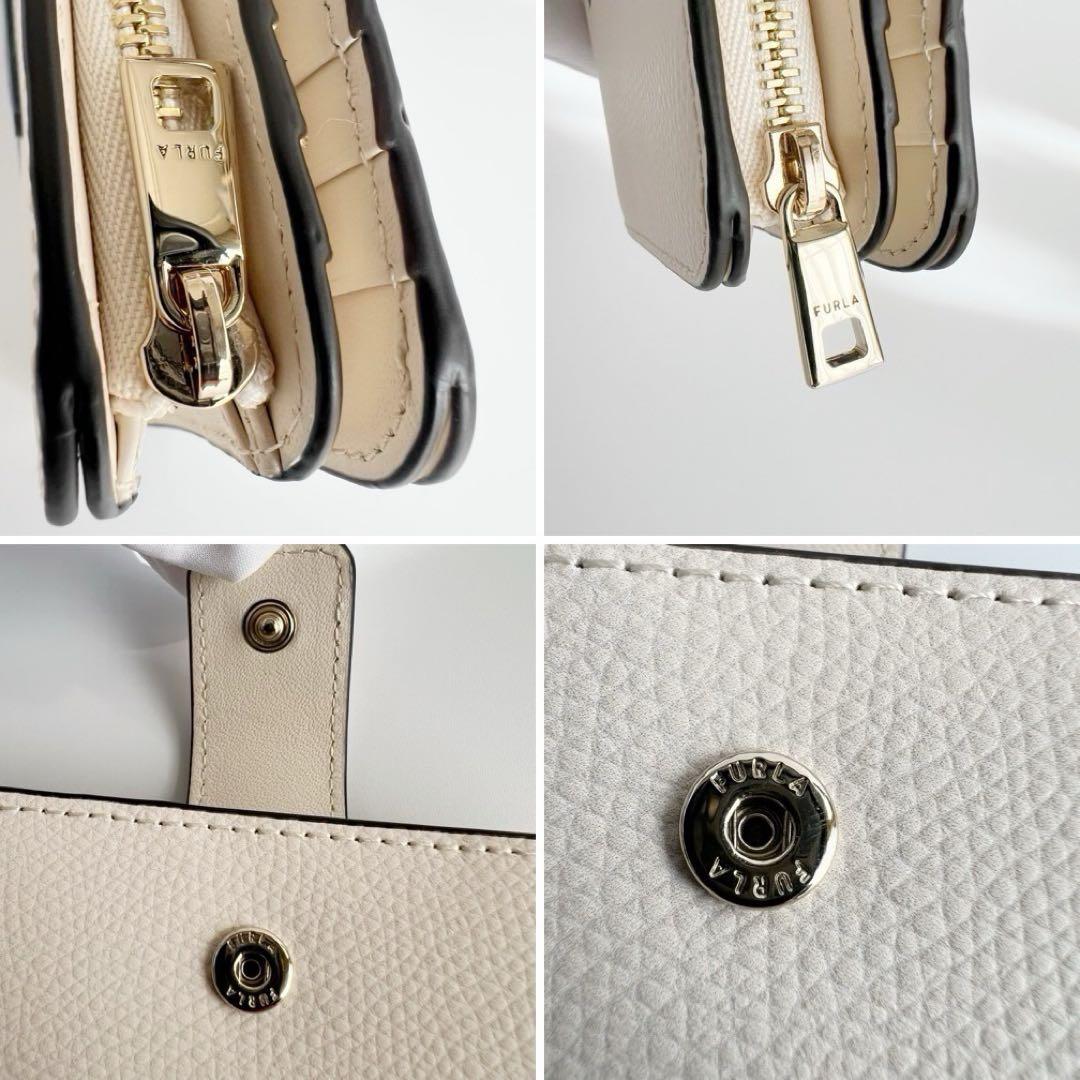 新品 未使用　FURLA　フルラ　二つ折り財布　バビロン　フラワー　花柄