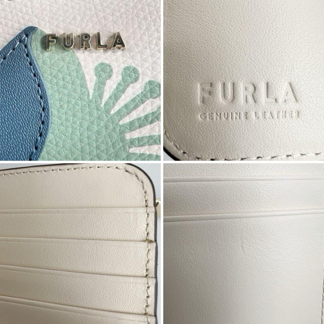 新品 未使用　FURLA　フルラ　二つ折り財布　バビロン　フラワー　花柄