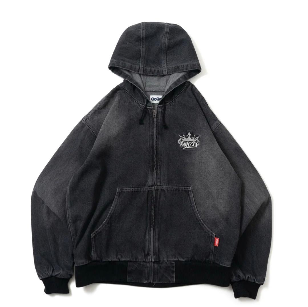 King Logo Vintage Denim Hoodie 新品未使用