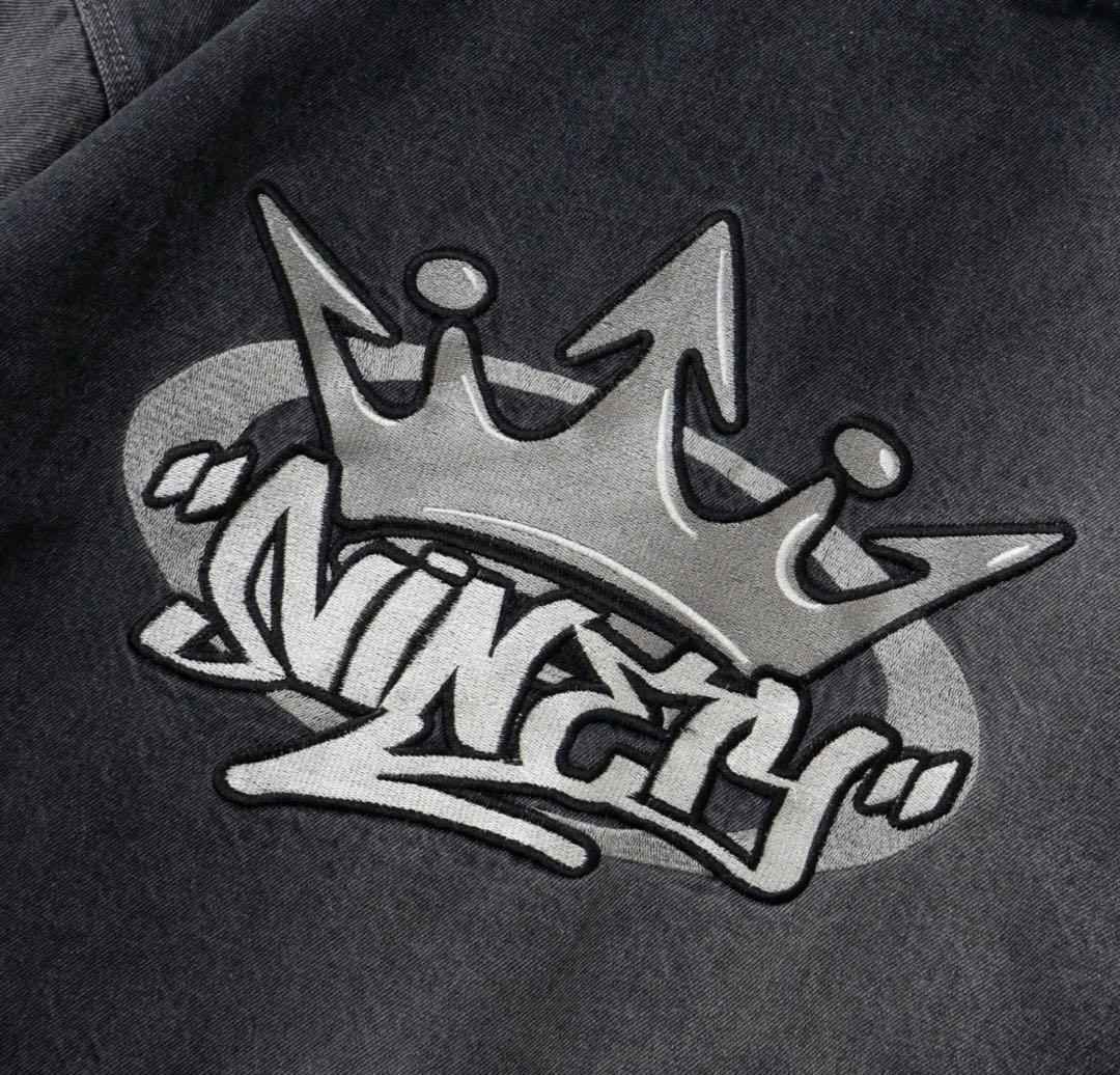 King Logo Vintage Denim Hoodie 新品未使用