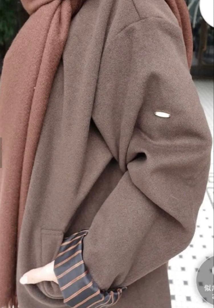 kastane 江口　eguchi企画　コート　ウールライクジャケット　ブラウン