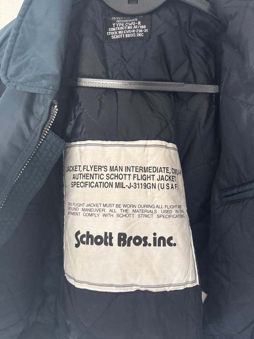 80sSchott CWU-RジャケットMA-1フライトジャケット