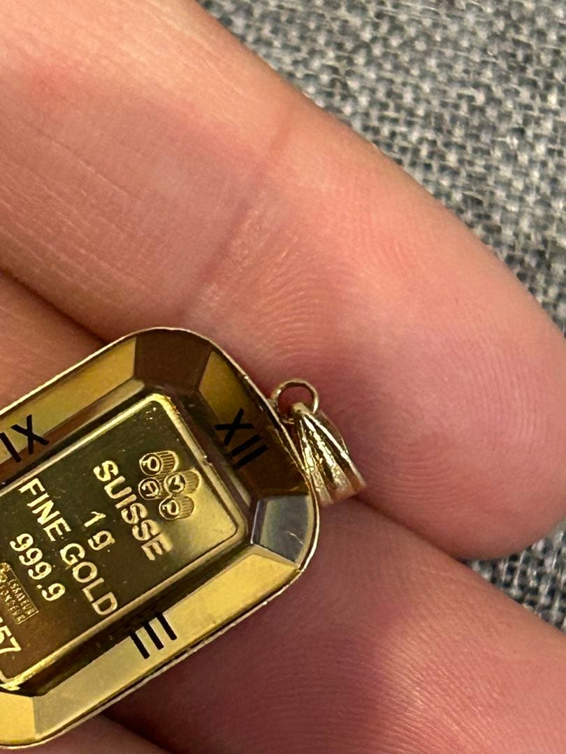 999.9純金マリア像ネックレス24金18金