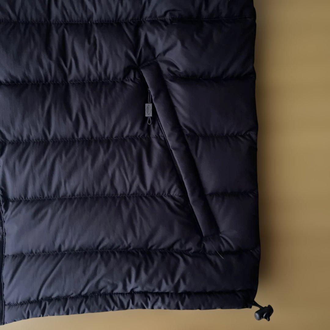 【DANTON / ダントン】インナーダウン クルーネック ベスト ブラック　M