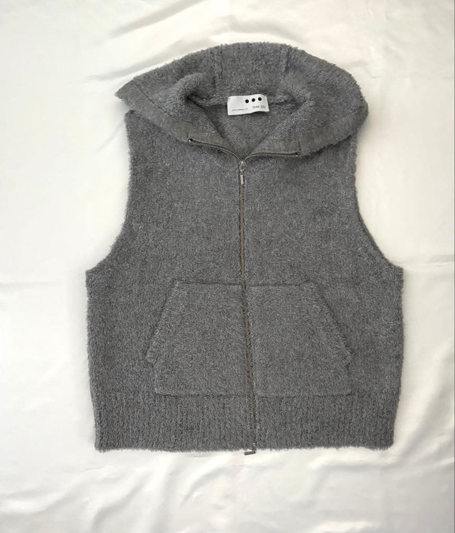 three dots フェザーウール ベスト