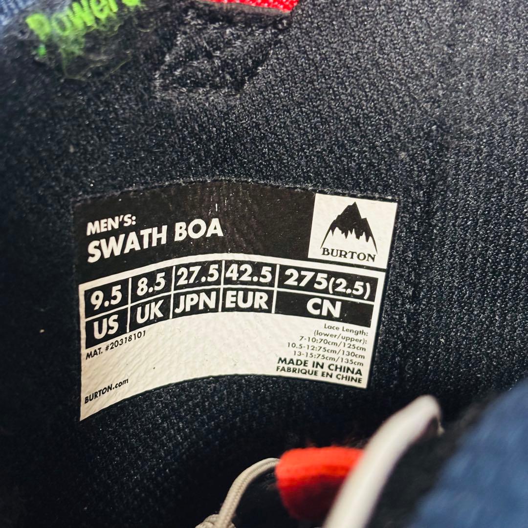 Burton SWATH BOA メンズスノーボードシューズ 27.5センチ