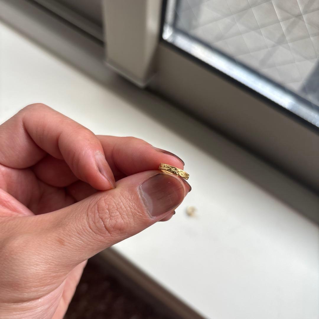 ゴールド フープピアス 片耳用