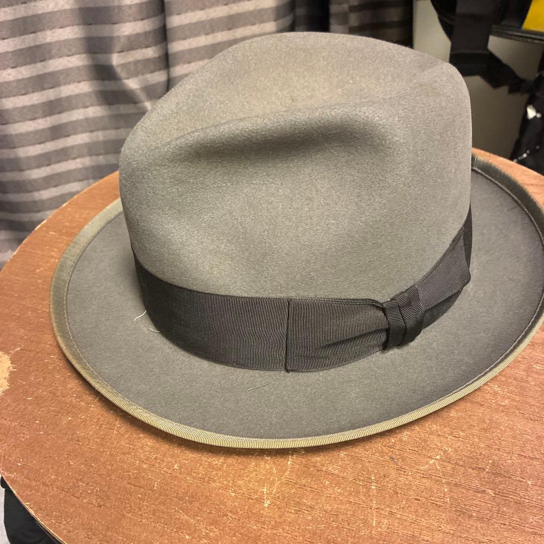 STETSON グレー ヴィンテージフェルト ハット