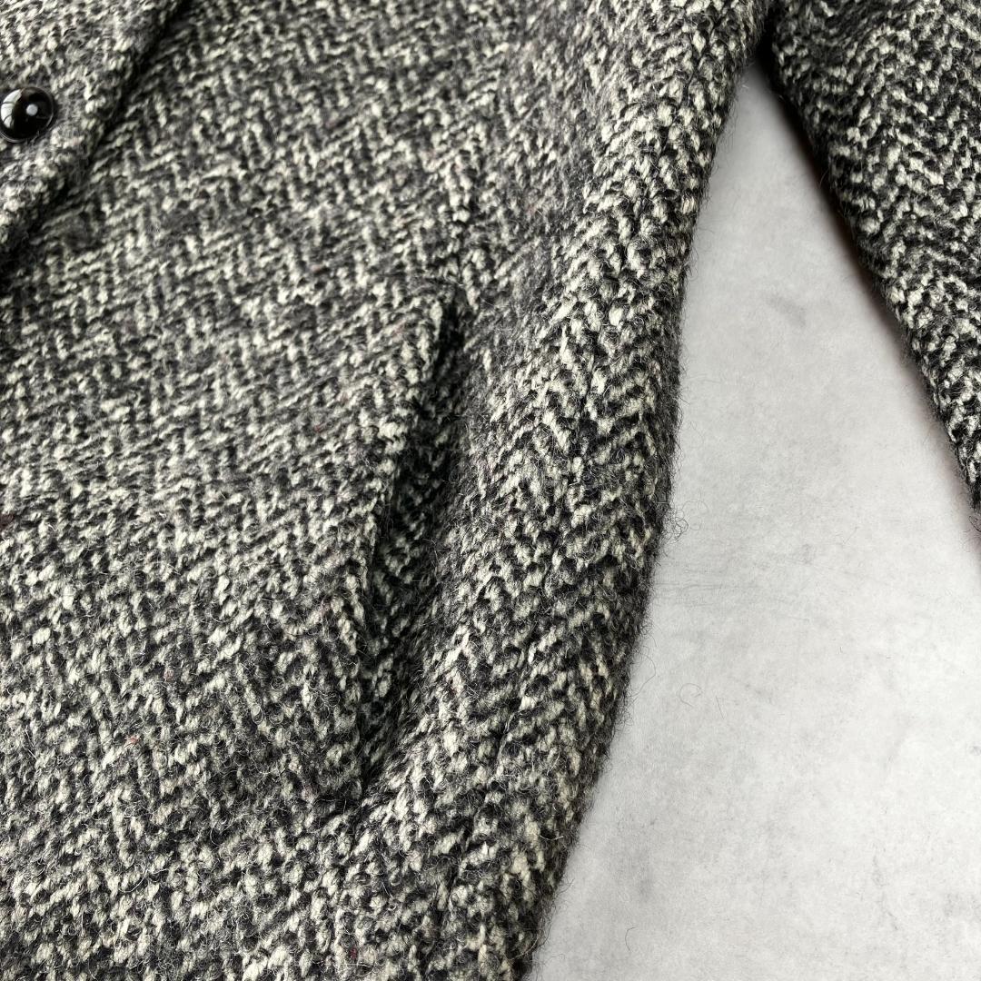 美品　デプレ　ウールアルパカツイードチェスターコート　800