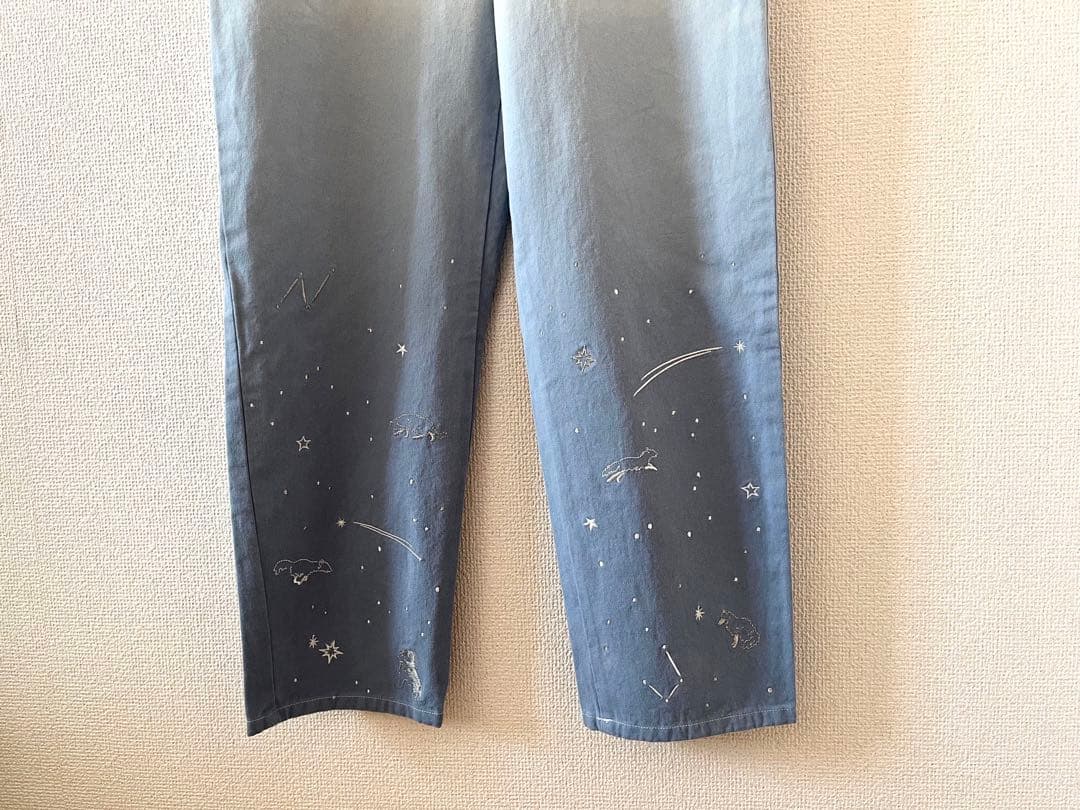 新品同様フォクスコfoxcoグラデーション刺繍入りオールインワンFサイズ