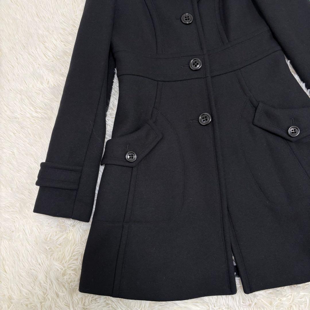 バーバリー ブルーレーベル ノバチェック アンゴラ コート Mサイズ