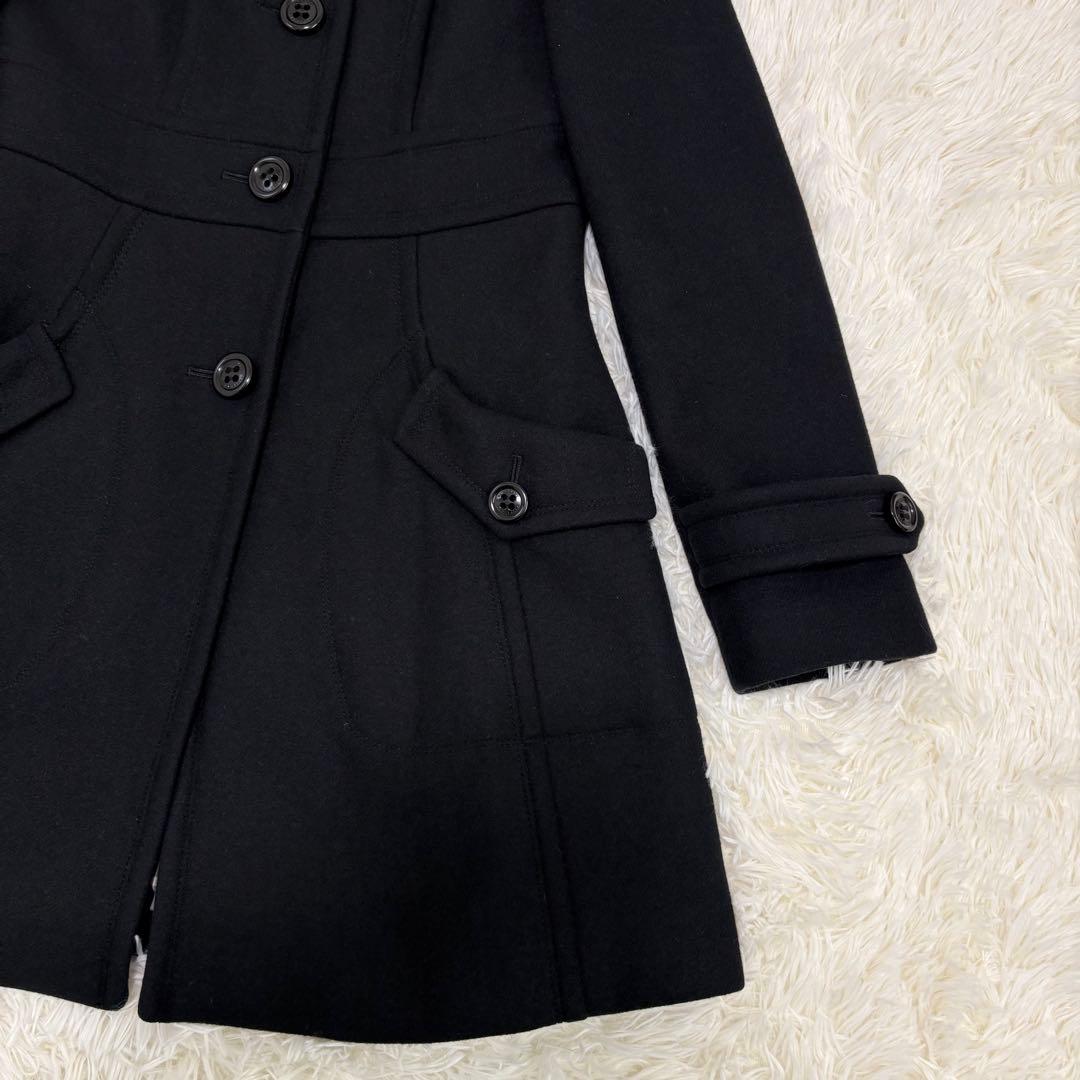 バーバリー ブルーレーベル ノバチェック アンゴラ コート Mサイズ