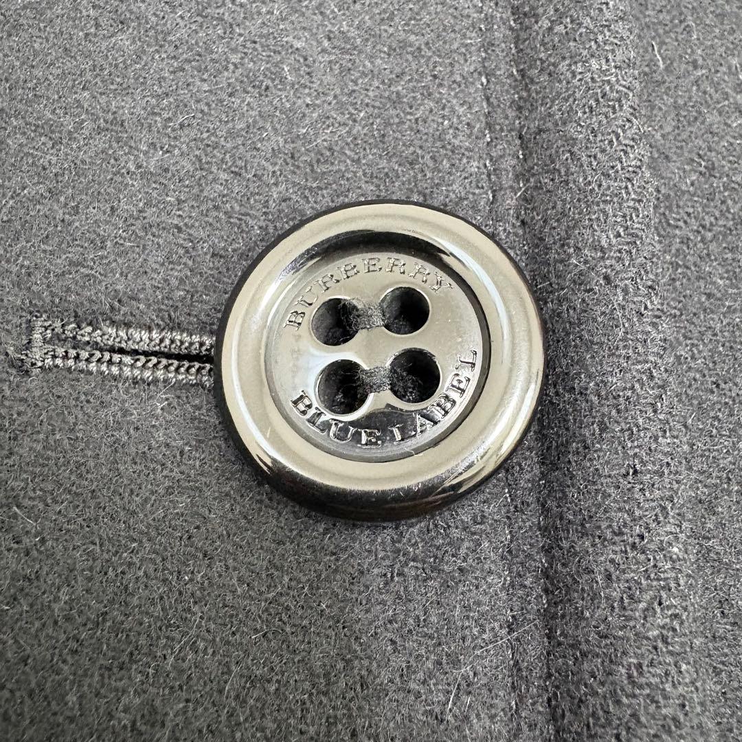 バーバリー ブルーレーベル ノバチェック アンゴラ コート Mサイズ