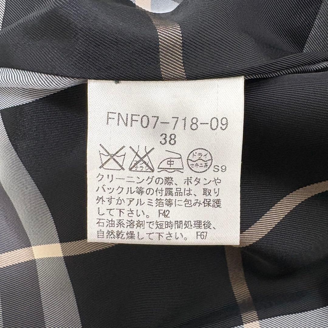 バーバリー ブルーレーベル ノバチェック アンゴラ コート Mサイズ