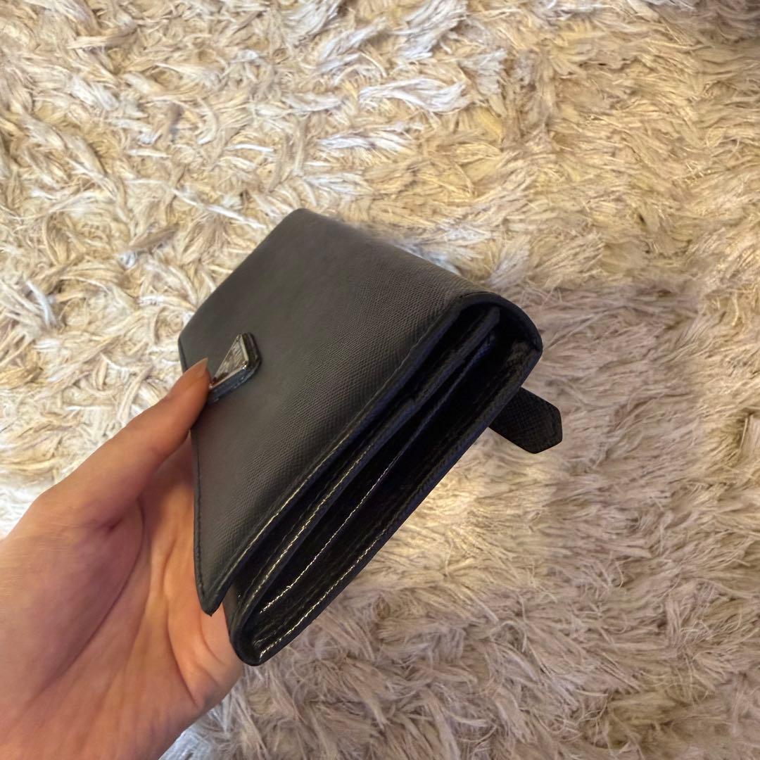 PRADA長財布サフィアーノブラック正規品ギャランティカード付