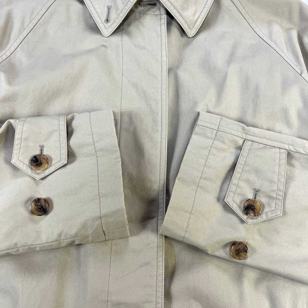 マーガレットハウエル ステンカラーロングコート サイズ1 ウール裏地 ベージュ