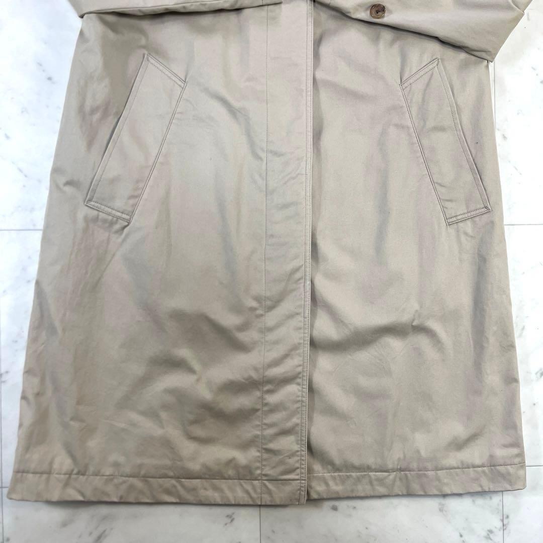 マーガレットハウエル ステンカラーロングコート サイズ1 ウール裏地 ベージュ