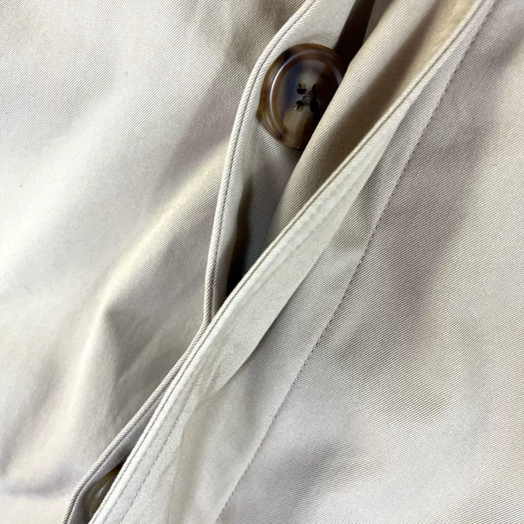 マーガレットハウエル ステンカラーロングコート サイズ1 ウール裏地 ベージュ