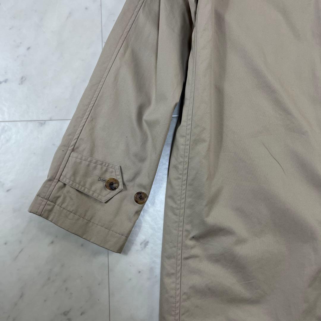 マーガレットハウエル ステンカラーロングコート サイズ1 ウール裏地 ベージュ