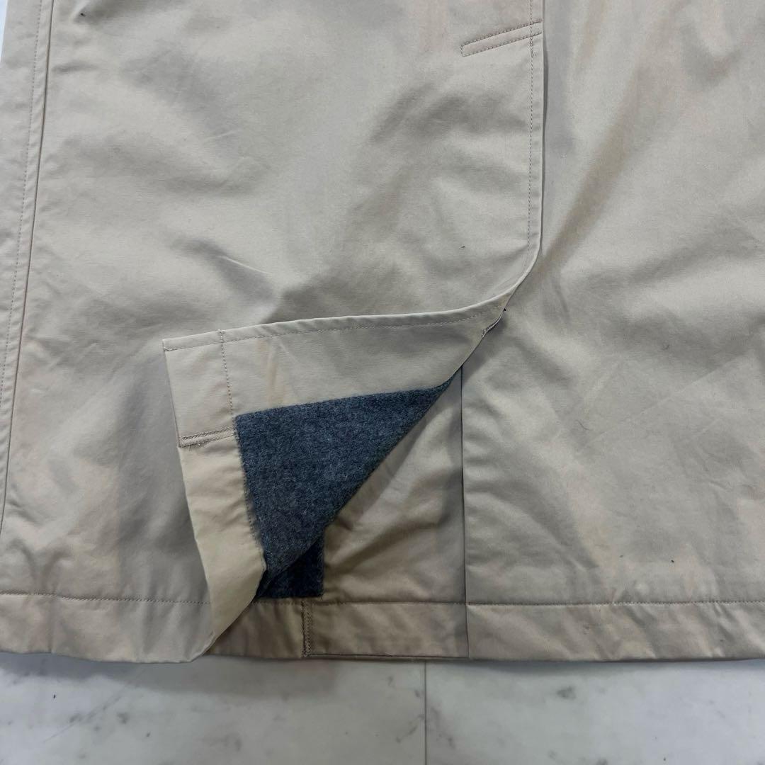 マーガレットハウエル ステンカラーロングコート サイズ1 ウール裏地 ベージュ