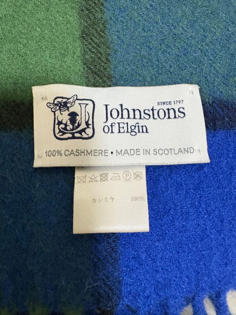 ジョンストンズカシミア100%大判ストール