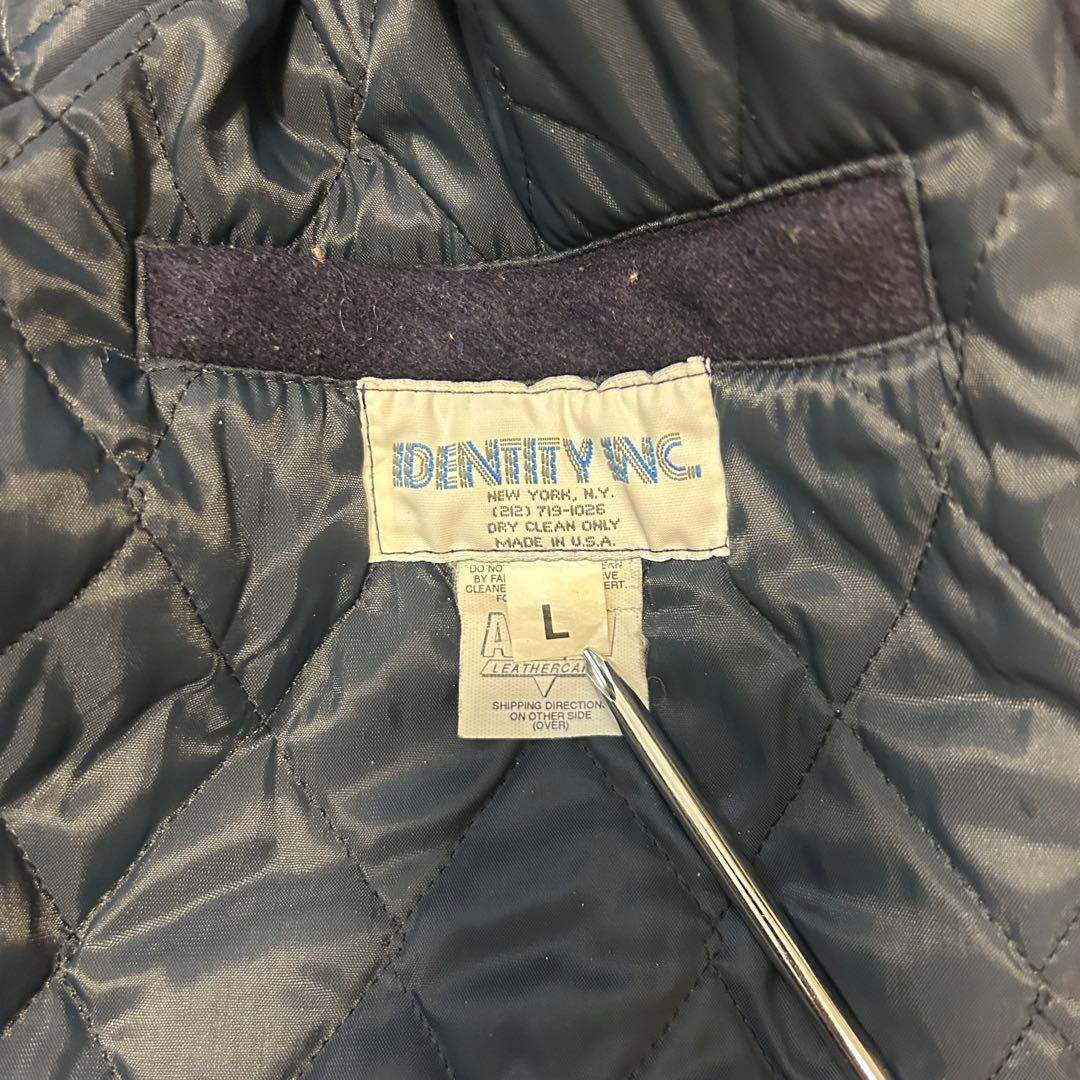 80s USA製 Cooperstown 袖レザー ヤンキース スタジャ