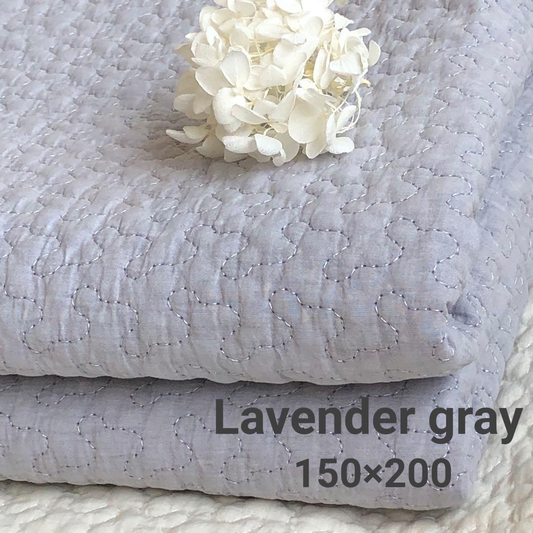 まさこ　韓国イブル クラウド柄ラベンダーグレ&ピンクー 150×200cm