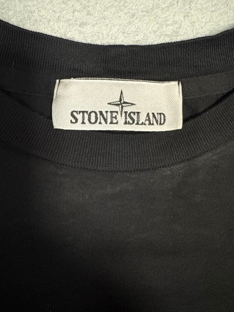 【希少レア】STONE ストーンアイランド　ロングTシャツロゴパッチ