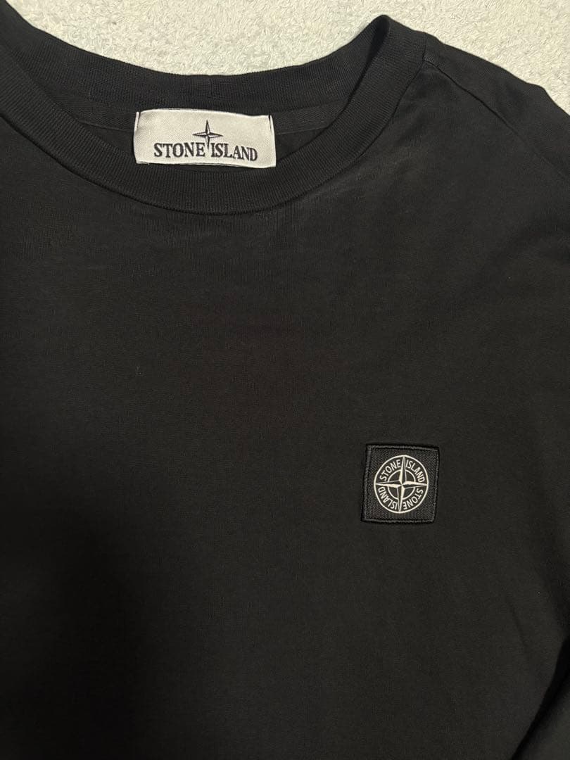 【希少レア】STONE ストーンアイランド　ロングTシャツロゴパッチ