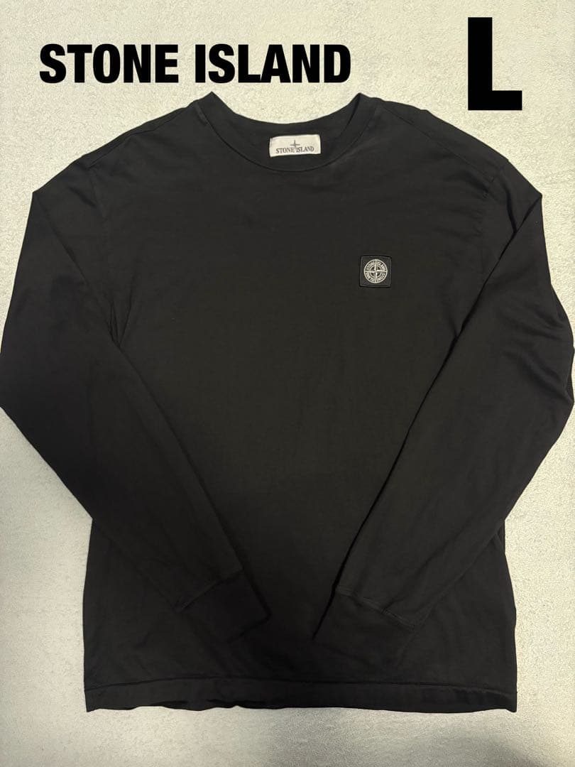 【希少レア】STONE ストーンアイランド　ロングTシャツロゴパッチ