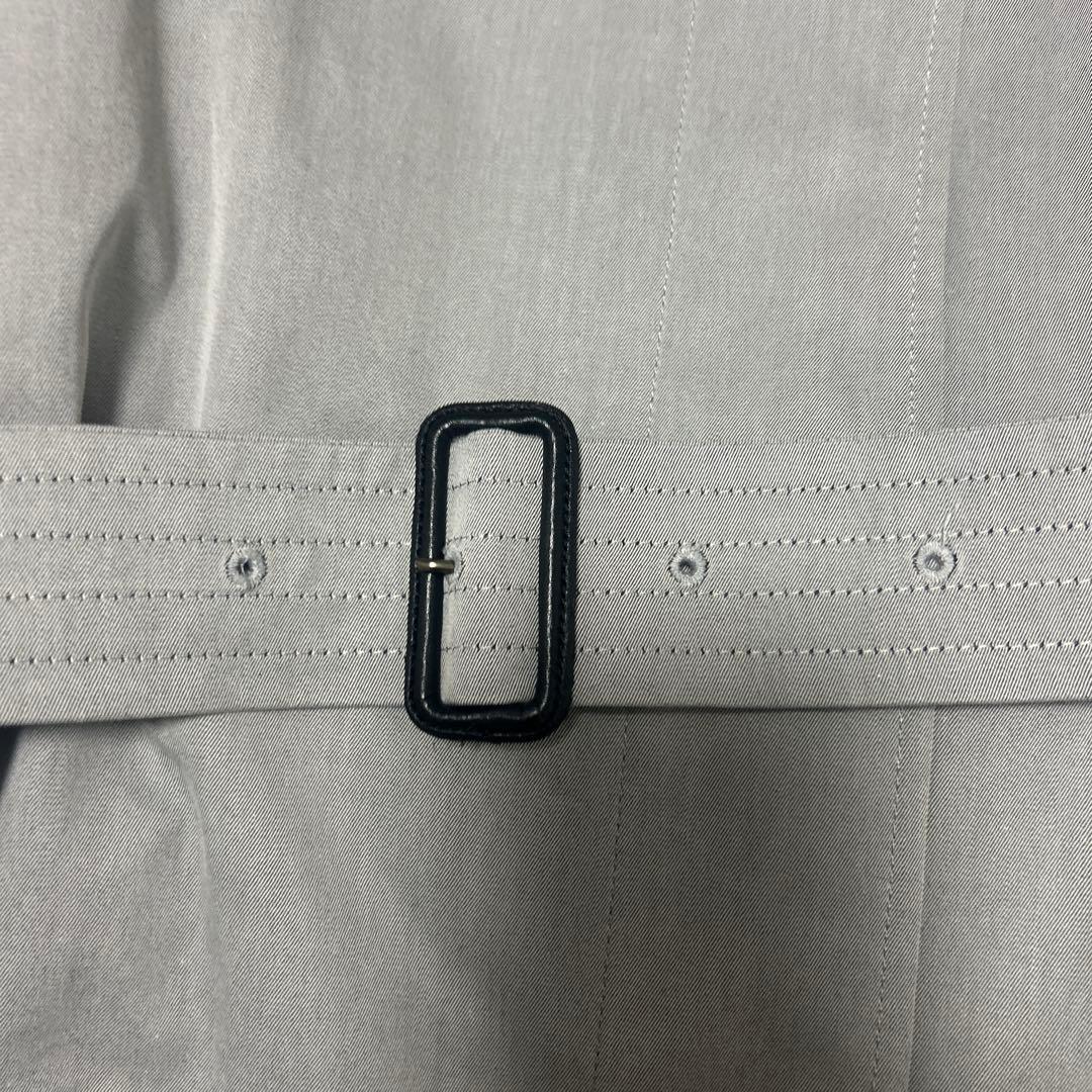 大きいサイズ　バーバリーロンドン　トレンチコート　ノバチェック　グレーサイズ44