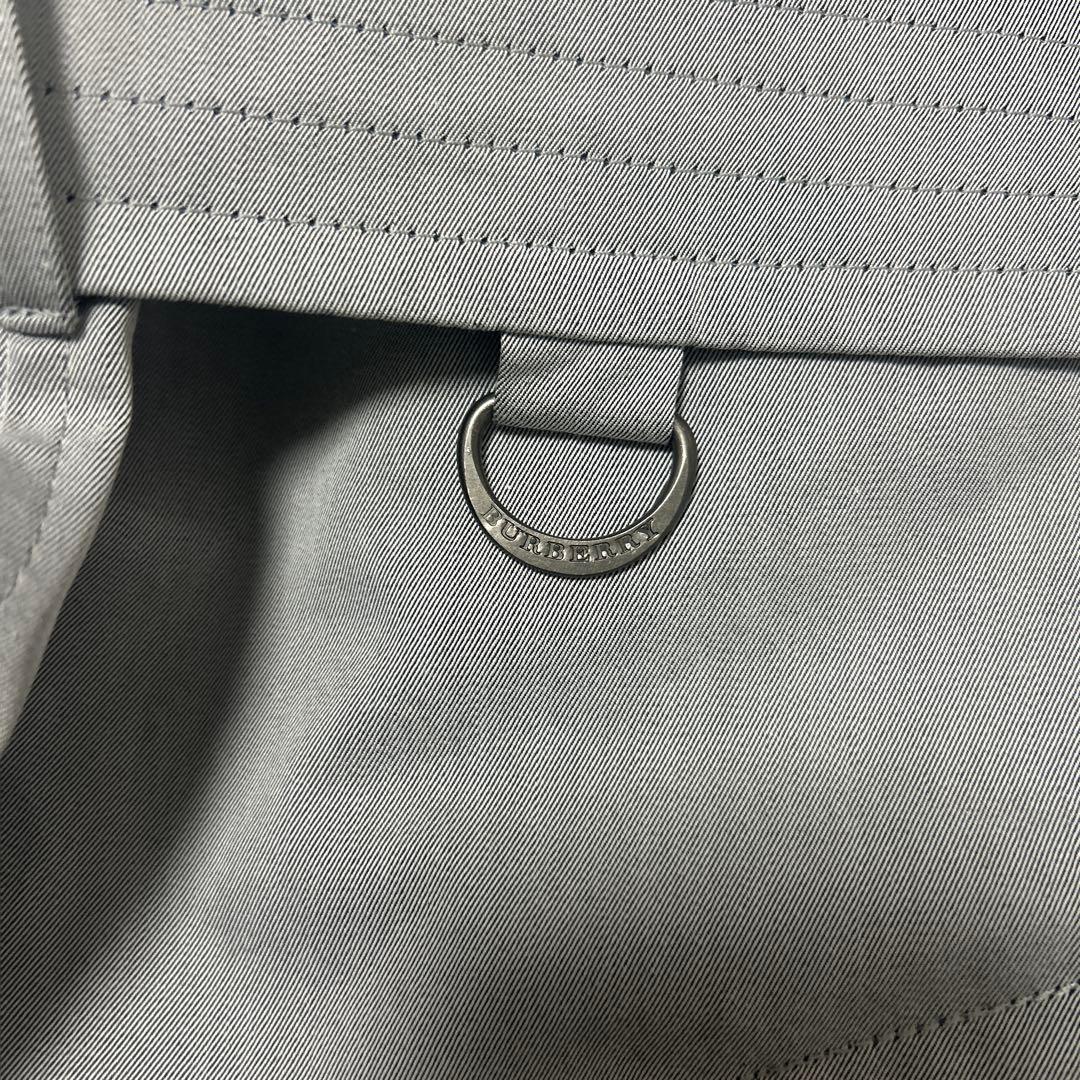 大きいサイズ　バーバリーロンドン　トレンチコート　ノバチェック　グレーサイズ44