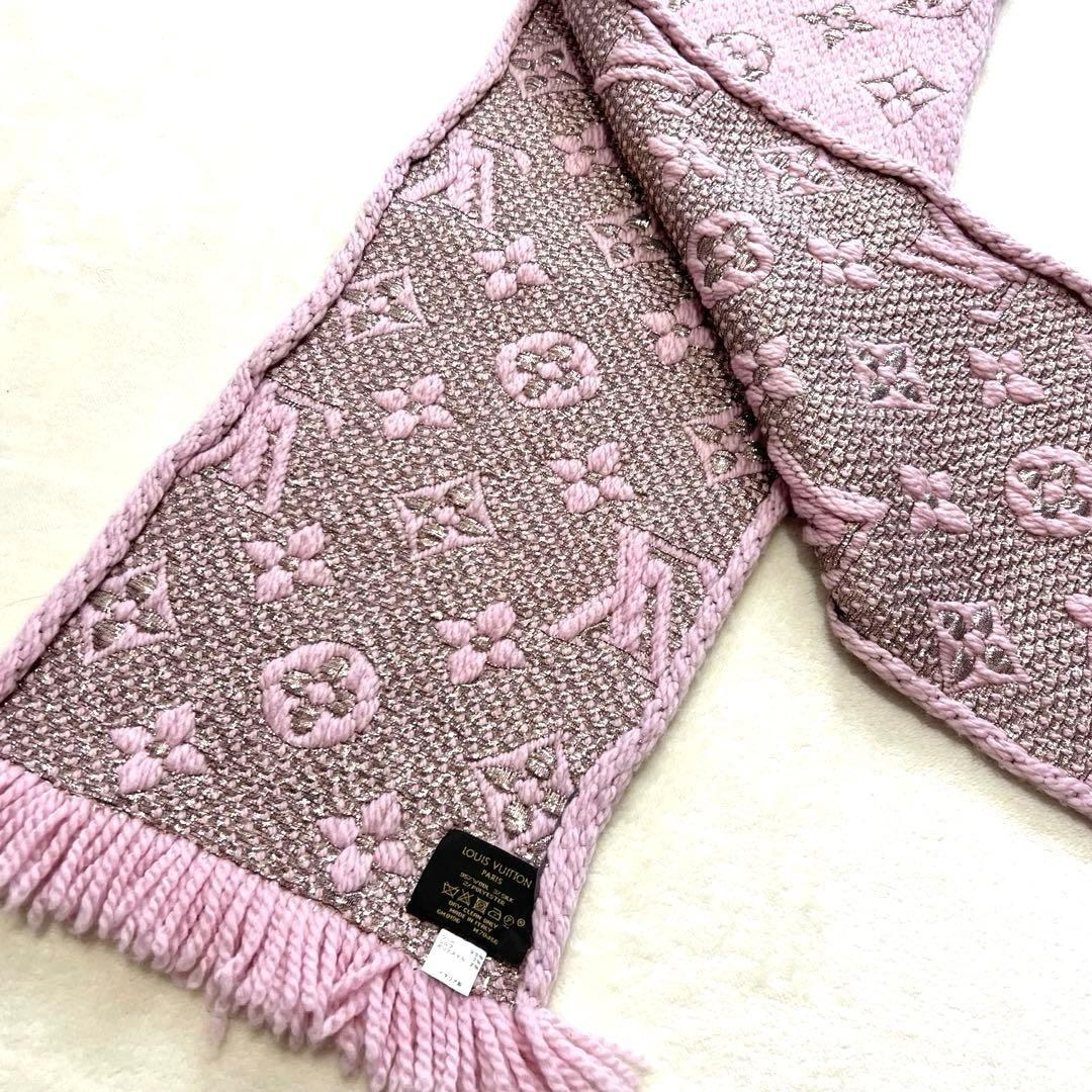 専用 ルイヴィトン　M70466 モノグラム　エシャルブ　ロゴマニア　マフラー